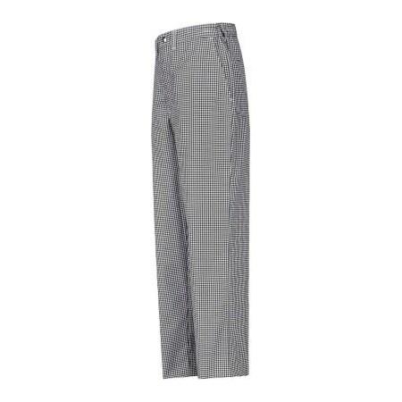 Vf Imagewear Chef Designs Cook Pants, Black & White Check, Polyester/Cotton Twill, 32" x 30" 2020BW3230